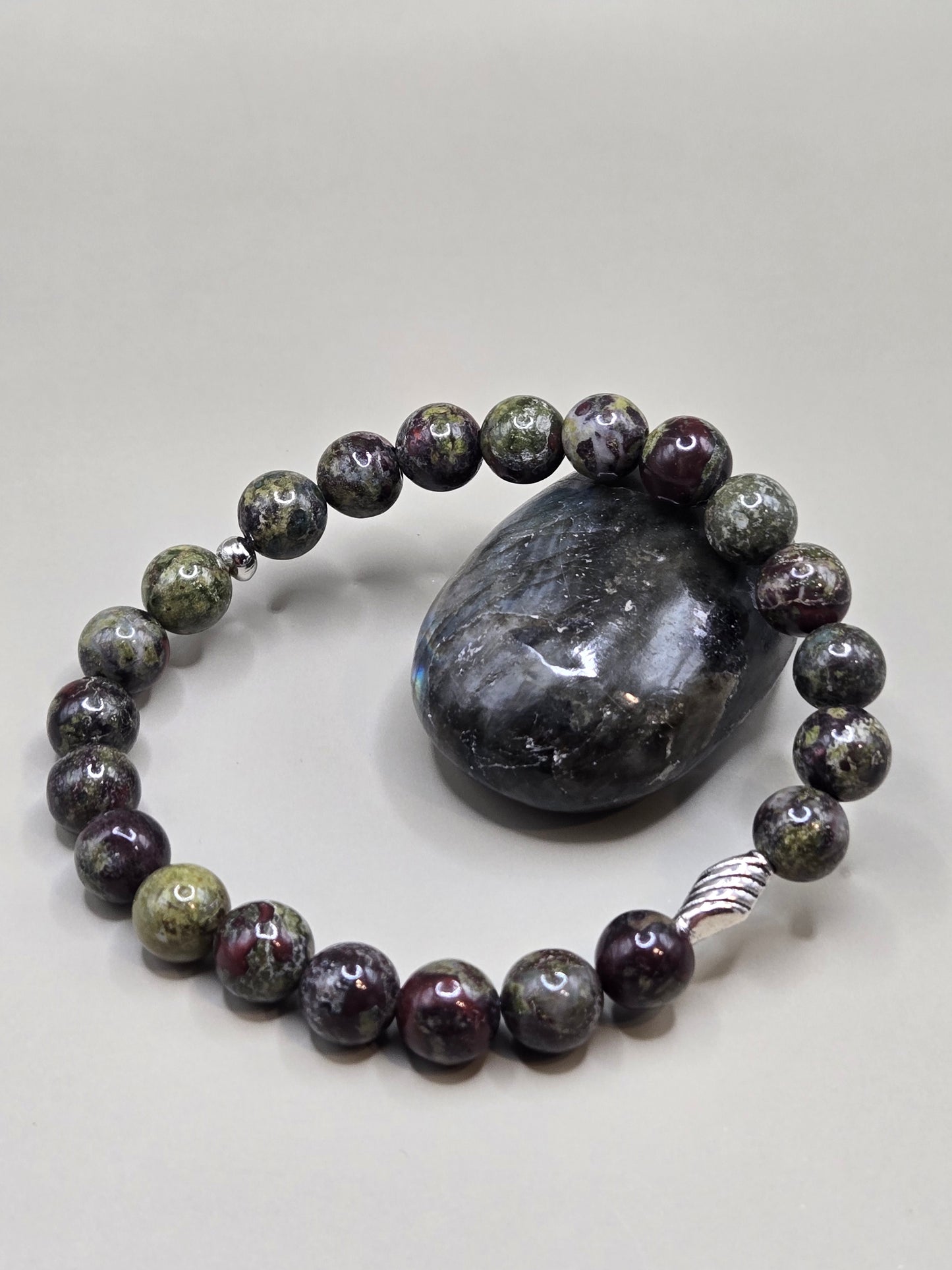 Bloodstone stretchy bracelet