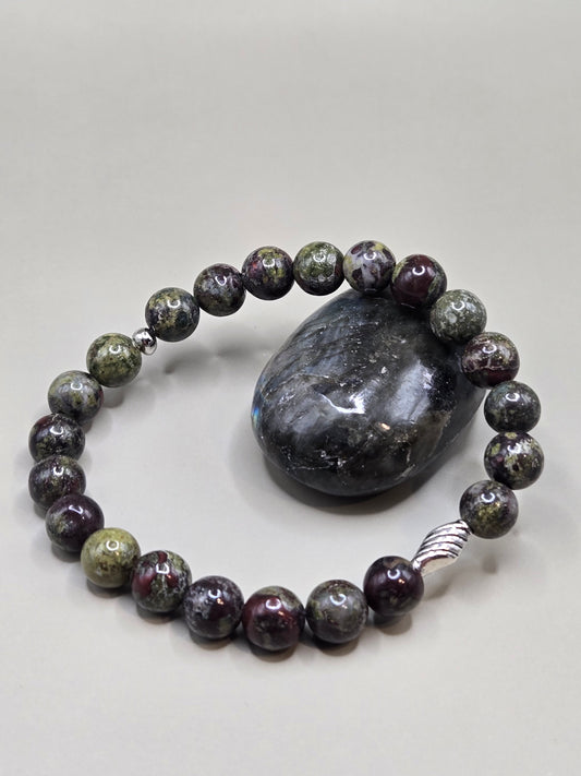 Bloodstone stretchy bracelet