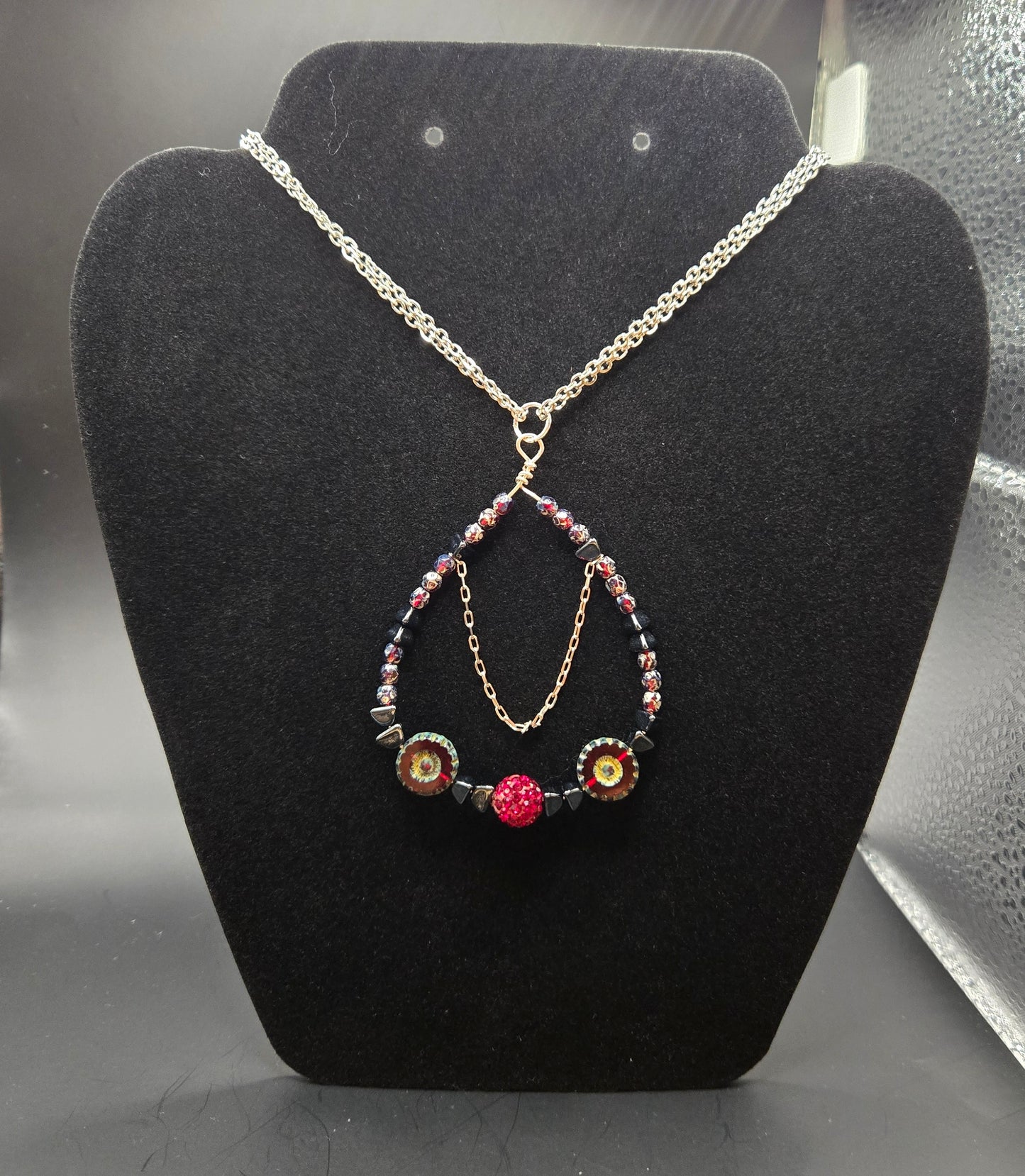 Czech glass beads necklace