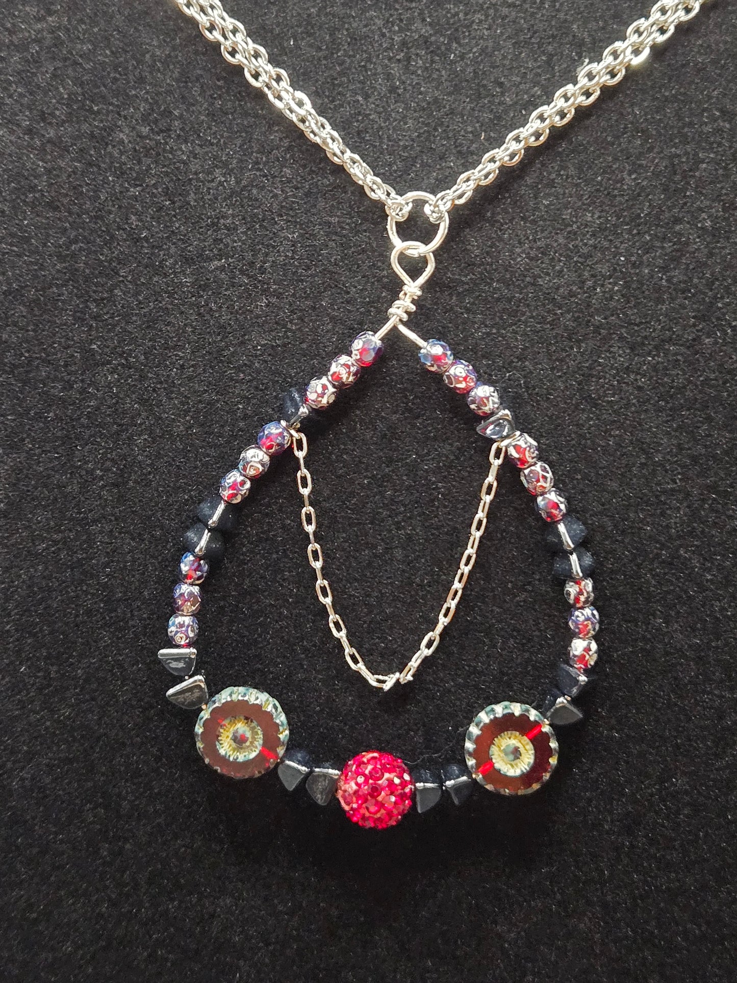 Czech glass beads necklace